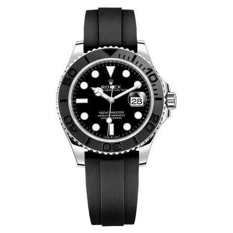 rolex yachtmaster strap size|yacht master with rubber strap.